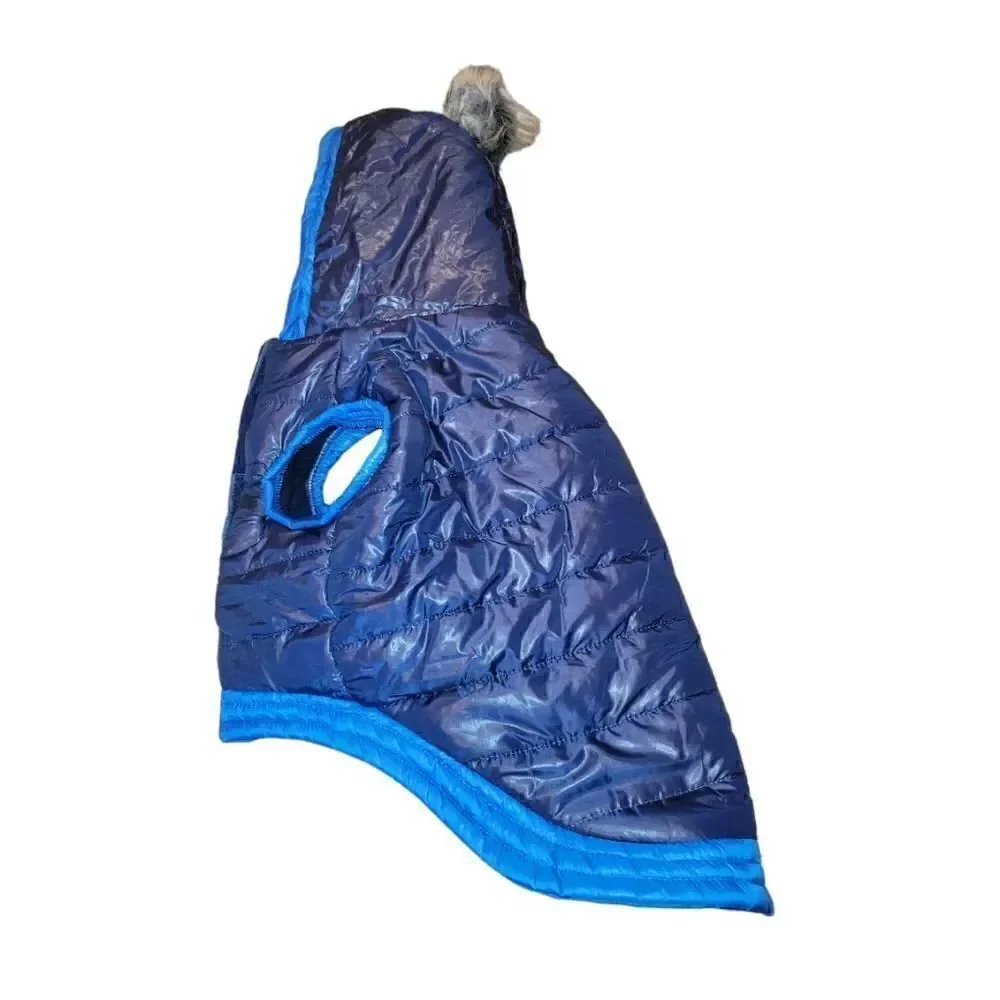 NWT Top Paw Blue Puffer Coat for Dogs L